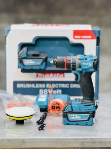 دریل شارژی 88 ولت پولیش دار ماکیتا سه نظام فلزی موتور براشلس مدل Makita MOD.DXR-09