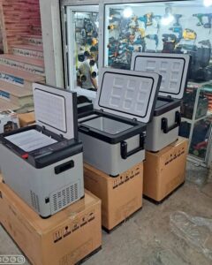 یخچال فریزر ماشین سنگین و سبک ۵۵ لیتری برق 12/24/220ولت