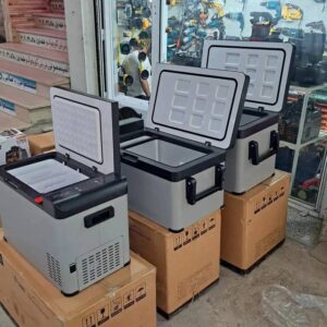 یخچال فریزر ماشین سنگین و سبک ۵۵ لیتری برق 12/24/220ولت